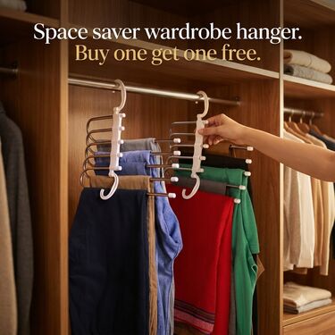 Space Saver Wardrobe Hanger Buy 1 Get 1 Free (PF32)