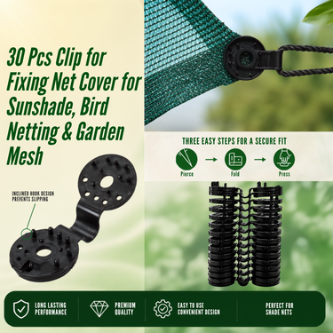 30 Pcs Clip for Fixing Net Cover For Sunshade Bird Netting & Garden Mesh (HT196)