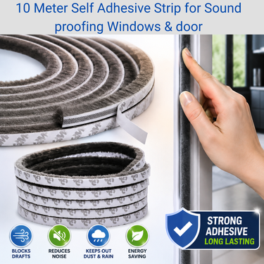 10 Meter Self Adhesive Strip For Soundproofing Windows & Door (HT195)