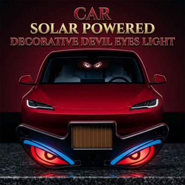 Car Solar Powered Decorative Devil Eyes Light (CAC4)