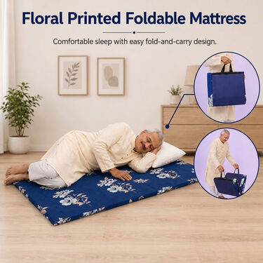 Floral Printed Foldable Mattress (FDM7)