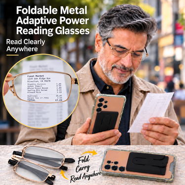Foldable Metal Adaptive Power Reading Glasses (FORGM7)