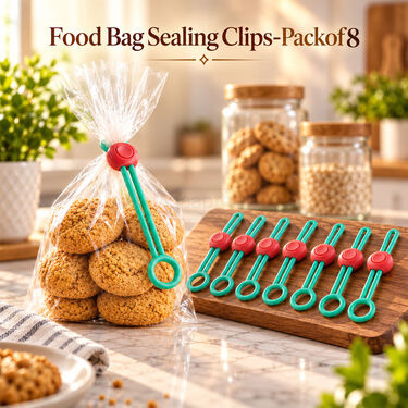 Food Bag Sealing Clips Pack of 8 (FBSC)