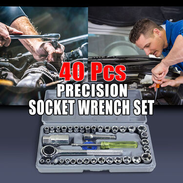 40 Pcs Precision Socket Wrench Set