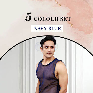 Pack of 5 Sleeveless Net Vest (5SL9)