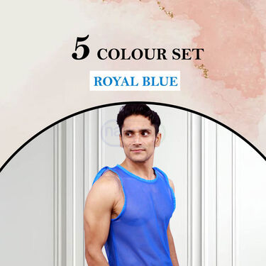 Pack of 5 Sleeveless Net Vest (5SL9)