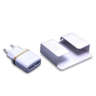 Dual Port Adapter With Free Mobile Phone Holder (CDC7)
