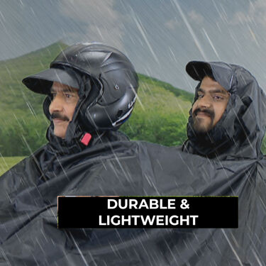 Waterproof Double Bike And Scooty Poncho Raincoat  (FCPC2)