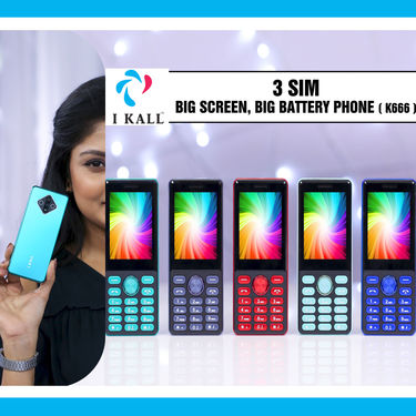 I Kall 3 SIM Big Screen Big Battery Phone (K666)