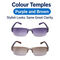 Bifocal Rimless Colored Adaptive Power Reading Glasses - Buy1 Get 1 FREE (BCORG6)