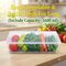 Pack of 6 Veggie Fresh Food Storage Container with Lid & Drain Tray (6VF1)