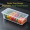 Pack of 6 Veggie Fresh Food Storage Container with Lid & Drain Tray (6VF1)