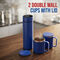 24 Hrs Hot & Cold Flask with Temperature Display + Free 2 Double Wall Cups (1TF2CF)