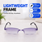 Rimless Folding Adaptive Power Mobile Protection Reading Glasses B1 G2 Free (3FORG10)