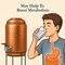 5 Ltr Copper Water Dispenser With Stand (1CD4)