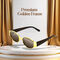 Golden Frame Sunglasses B1G1 Free (2SG3)