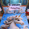 Unicorn Printed Double Bed Sheet With 2 Pillow Covers (DBS27)