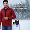 Maroon Fleece Jacket With Digital Watch And Wallet Free (1FJ9M)