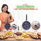 12 Cavity Nonstick Paniyaram Pathram & Lid + Free 7 Cavity Paniyaram Pathram & Lid (2AP2N)