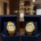 2 Mens Golden Watch  (2MW18)