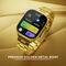 Big Screen Golden Metal Calling Smart Watch With Golden Chain And Bracelet (BCSW49)