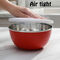 Pack of 3 Microwaveable Stainless Steel Bowl Set With Airtight Lids (3MB2)