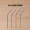 8 Pcs Stainless Steel Straw + 2 Free Cleaning Brush (STRAW1)