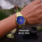 Golden OM Watch With 3D Shiva Ring (GWSR1)