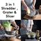 Stainless Steel Strainer With 3 In 1 Slicer, Dicer And Grater (3CGS1)