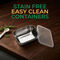 Pack of 4 Steel Microwavesafe Food Containers (4SMC1)