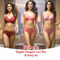 Pack of 3 Elegant Designer Lace Bra And Panty Set (3BP3)