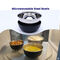 Pack of 3 Microwaveable Stainless Steel Bowl Set With Airtight Lids + Free 3 Serving Spoons (3MB3)