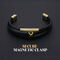 Golden Men's Leatherite  Bracelet (MGJC1)