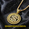 Austrian Dimaond Rotatable Doller Pendant with Golden Chain (MGJC3)