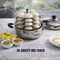 Stainless Steel Multi Kadhai + 16 Cavity Idli Rack (1MK3)