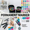 24 Colors Dual Tip Markers With Case (24M)