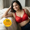 3 Sensational Full Coverage Lacy Bra With Broad Band (3FCB6)