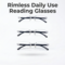 Rimless Daily Use Reading Glasses - B1 G2 Free (3RG3)