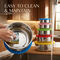 5 Pcs Airtight Stainless Steel Bowl With Multicolour Lid (5MLB1)