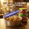 5 Pcs Airtight Stainless Steel Bowl With Multicolour Lid (5MLB1)