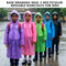 Rain Dhamaka Deal 5 Multicolor Reusable Raincoats For Kids (5MKR1)
