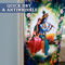 Radha Krishna Floral Bliss Curtain (CU19)