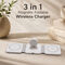 3 In 1 Compatible Magnetic Foldable Wireless Charger (CDC21)