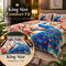 3D Peacock Floral Fantasy Bedsheet With 2 Pillow Covers (DBS38)