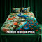 3D Peacock Floral Fantasy Bedsheet With 2 Pillow Covers (DBS38)