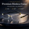 Rimless Bifocal Adaptive Power Reading Glasses (1BORG5)