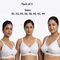 Pack of 3 All White Dailyuse Non Padded Full Coverage Saree Brassiere (3FCB9)
