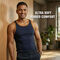 Pack of 5 Cut Sleeve Ribbed Vests For Men (5SL13)