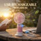 USB Rechargeable Small Hand Fan With Mobile Stand (EF43)