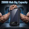 20000 Mah Solar Powerbank With Inbuilt Cables (PB34A)